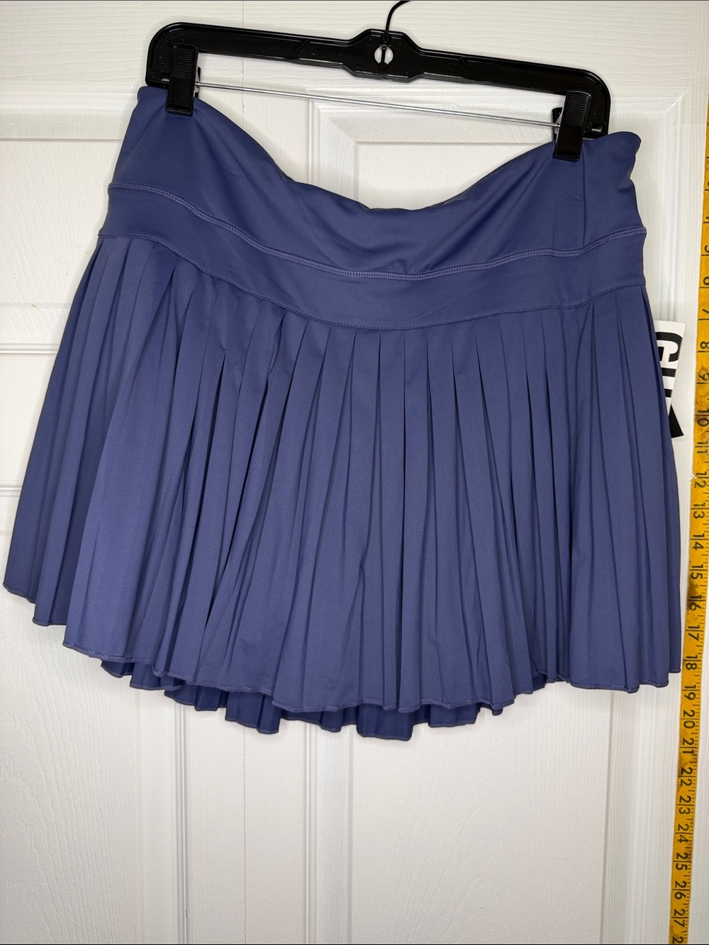 Pleated Athletic Skort in Periwinkle Blue